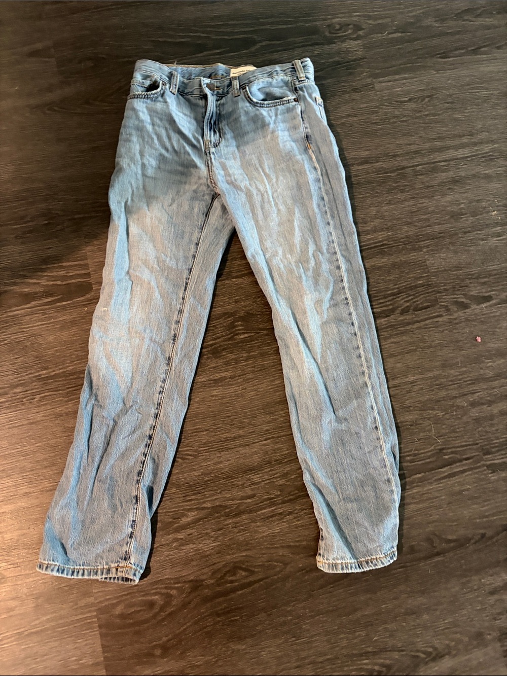 Men's Straight Light Blue Denim Jeans